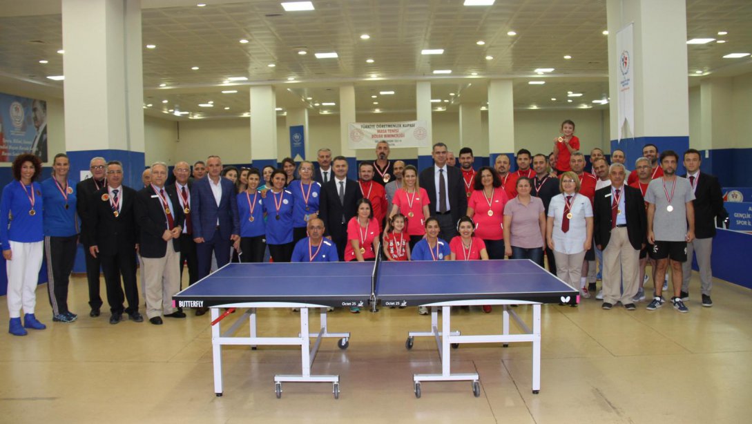 Türkiye Öğretmenler Kupası Masa Tenisi Bölge Birinciliği İlimizde yapıldı