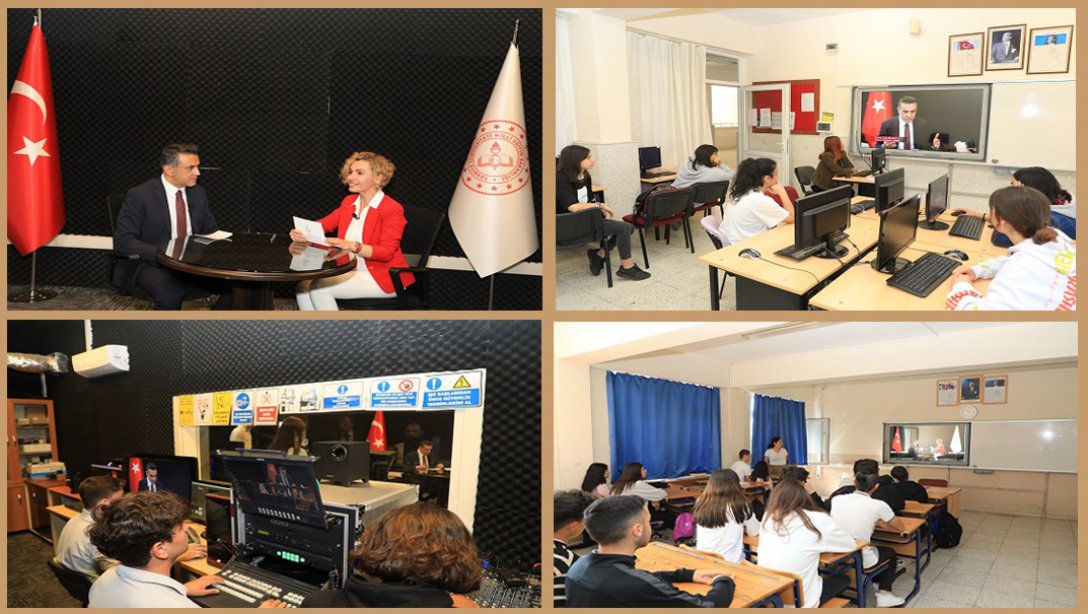 İl Milli Eğitim Müdürümüz Sn. Emre Çalışkan Antalya'nın Eğitimine Bakış Programının Canlı Yayın Konuğu Olarak Akıllı Tahtalarından Tüm Öğretmen Ve Öğrencilerimizle Buluştu