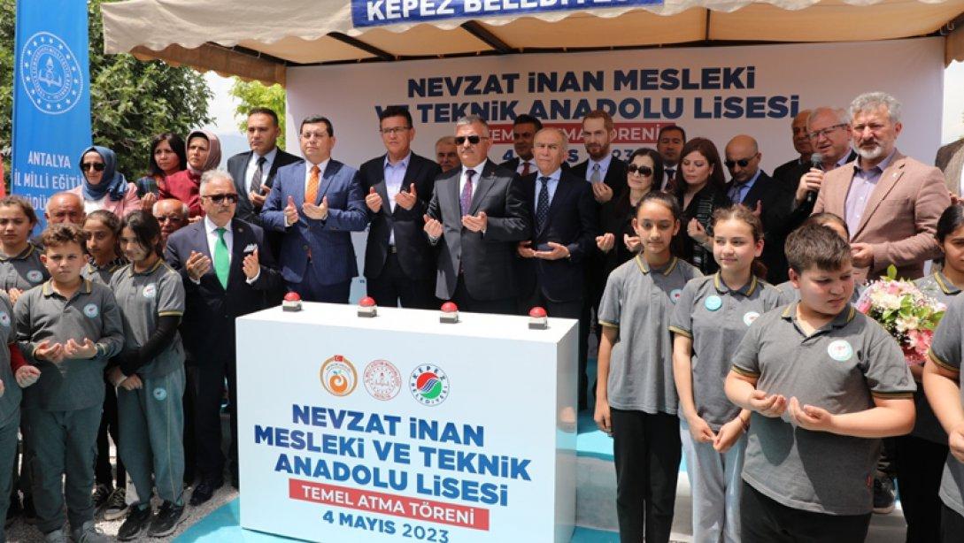 Antalya'mıza, Bir Yeni Meslek Lisesi Daha Kazandırmaktan Büyük Mutluluk Duyuyoruz
